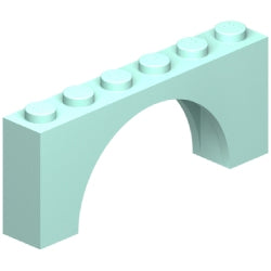 15254-323アーチ1×6×2中厚ライトアクア