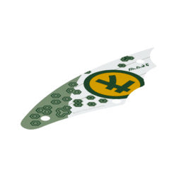 73487-001三角形の船の帆5×17ホワイト