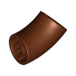 65473-192ブロック2×2丸-45度エルボーレディシュブラウン