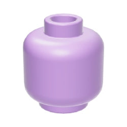 3626c-325ミニフィグヘッドラベンダー