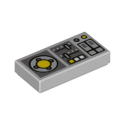 3069bpb0847タイル1×2(コントロールパネル)ライトブルーイッシュグレイ