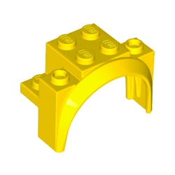 18974-024マッドガードアーチ4×2-1/2×2-1/3イエロー