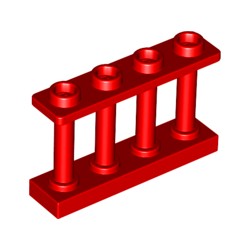 15332-021フェンス1×4×2小柱-4スタッドレッド