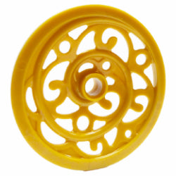 15744-297装飾車輪6×6(長径43ミリ) パールゴールド