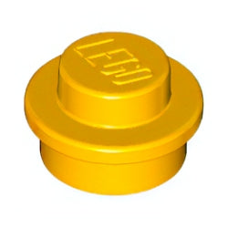 4073-191プレート1×1丸ブライトライトオレンジ