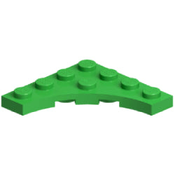 35044-037プレート4×4コーナーカットアウトブライトグリーン