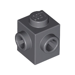 26604-199ブロック1×1隣合う2方向スタッド有ダークブルーイッシュグレイ