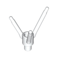 24855-001花の茎(3本茎/ピン付き)ホワイト