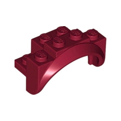 35789-154マッドガードアーチ4×2-1/2×2-1/3ラウンドアーチダークレッド