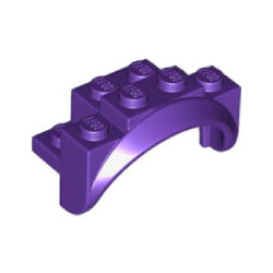 35789-268マッドガードアーチ4×2-1/2×2-1/3ラウンドアーチダークパープル