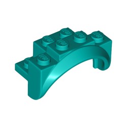 35789-107マッドガードアーチ4×2-1/2×2-1/3ラウンドアーチダークターコイズ