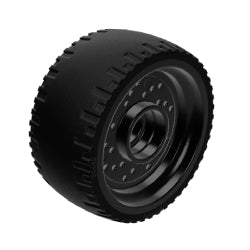 72206pb01-026タイヤ長径24ミリ幅12ミリとブラックホイールセット