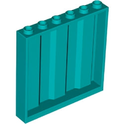 23405-107パネル1×6×5波形ダークターコイズ