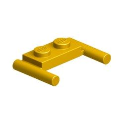 3839b-297プレート1×2両側に取っ手付パールゴールド