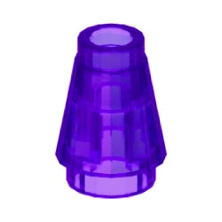 4589b-126コーン1×1トランスパープル