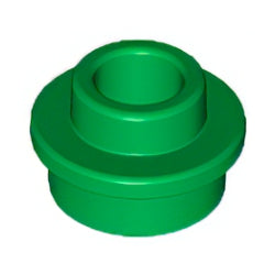 85861-028プレート1×1丸貫通穴有グリーン