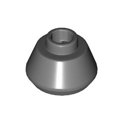 33492-199ブロック1-1/2×1-1/2×2/3丸円錐上部カットダークブルーイッシュグレイ