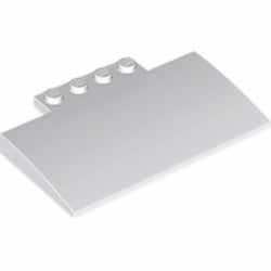 15625-001曲面スロープ5×8×2/3-4スタッドホワイト