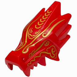 レッドドラゴンの頭部(ゴールドアイ) レッド