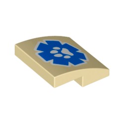 15068pb362曲面スロープ2×2(獣の足)タン