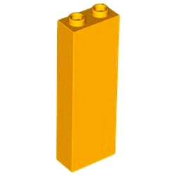 2454-191ブロック1×2×5ブライトライトオレンジ