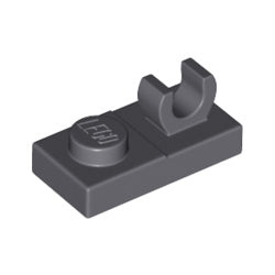 44861-199プレート1×2上部にO型クリップ付ダークブルーイッシュグレイ