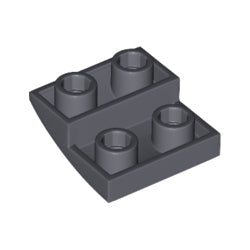 32803-199逆曲面スロープ2×2ダークブルーイッシュグレイ