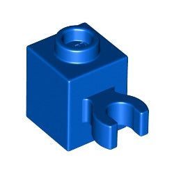 60475b-023ブロック1×1垂直O型クリップ付ブルー