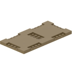 71772-138ブロック8×16×2/3道路プレートダークタン