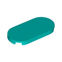 66857-107タイル2×4楕円ダークターコイズ