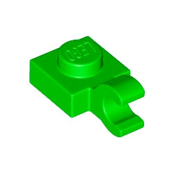 61252-037プレート1×1水平クリップ付ブライトグリーン