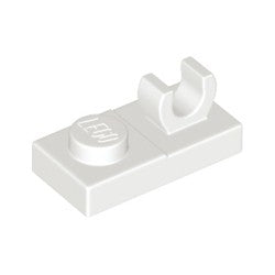 44861-001プレート1×2上部にO型クリップ付ホワイト