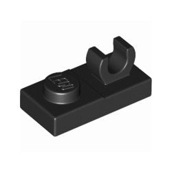 44861-026プレート1×2上部にO型クリップ付ブラック