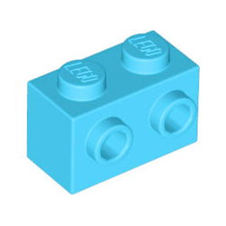 11211-322ブロック1×2片側面に2スタッド有ミディアムアジュール