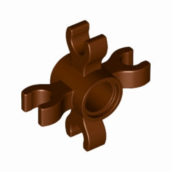 90202-192テクニックピンコネクター丸筒クリップ4つ付レディシュブラウン