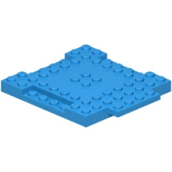 15624-321ブロック8×8-1×4プレート付ダークアジュール