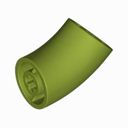 65473-155ブロック2×2丸-45度エルボーオリーブグリーン