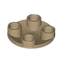 2654-138プレート2×2丸底ダークタン