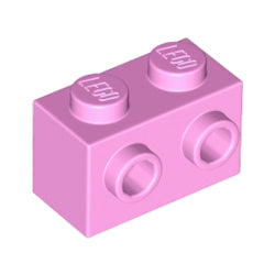 11211-222ブロック1×2片側面に2スタッド有ブライトピンク