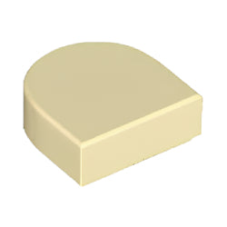 24246-005タイル1×1半円付きタン