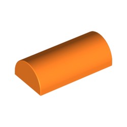 6192-106曲面ブロック2×4スタッド無オレンジ