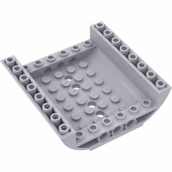 54091-194逆曲面スロープ8×8×2ダブルライトブルーイッシュグレイ