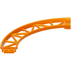 25061-106ローラーコースターレール(曲面90度)オレンジ