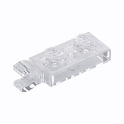 63868-040プレート1×2端に水平クリップ付トランスクリア