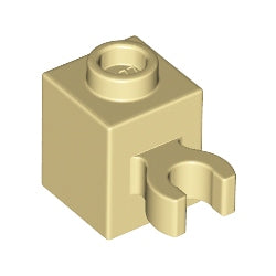 60475b-005ブロック1×1垂直O型クリップ付タン