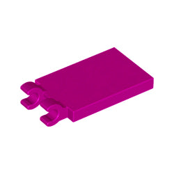 30350-124特殊タイル2×3側面にクリップ2個マジェンタ
