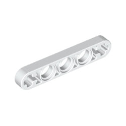 11478-001テクニックリフトアーム1×5両端車軸穴-細身ホワイト