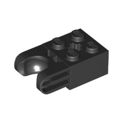 67696-026テクニックブロック2×2ボール受口付-溝有ブラック