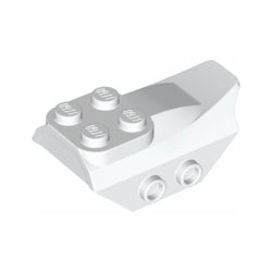 79897-001曲面スロープ4×2フィンと側面に2スタッド付ホワイト