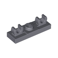 79987-199プレート1×3両端上部にO型クリップ付ダークブルーイッシュグレイ